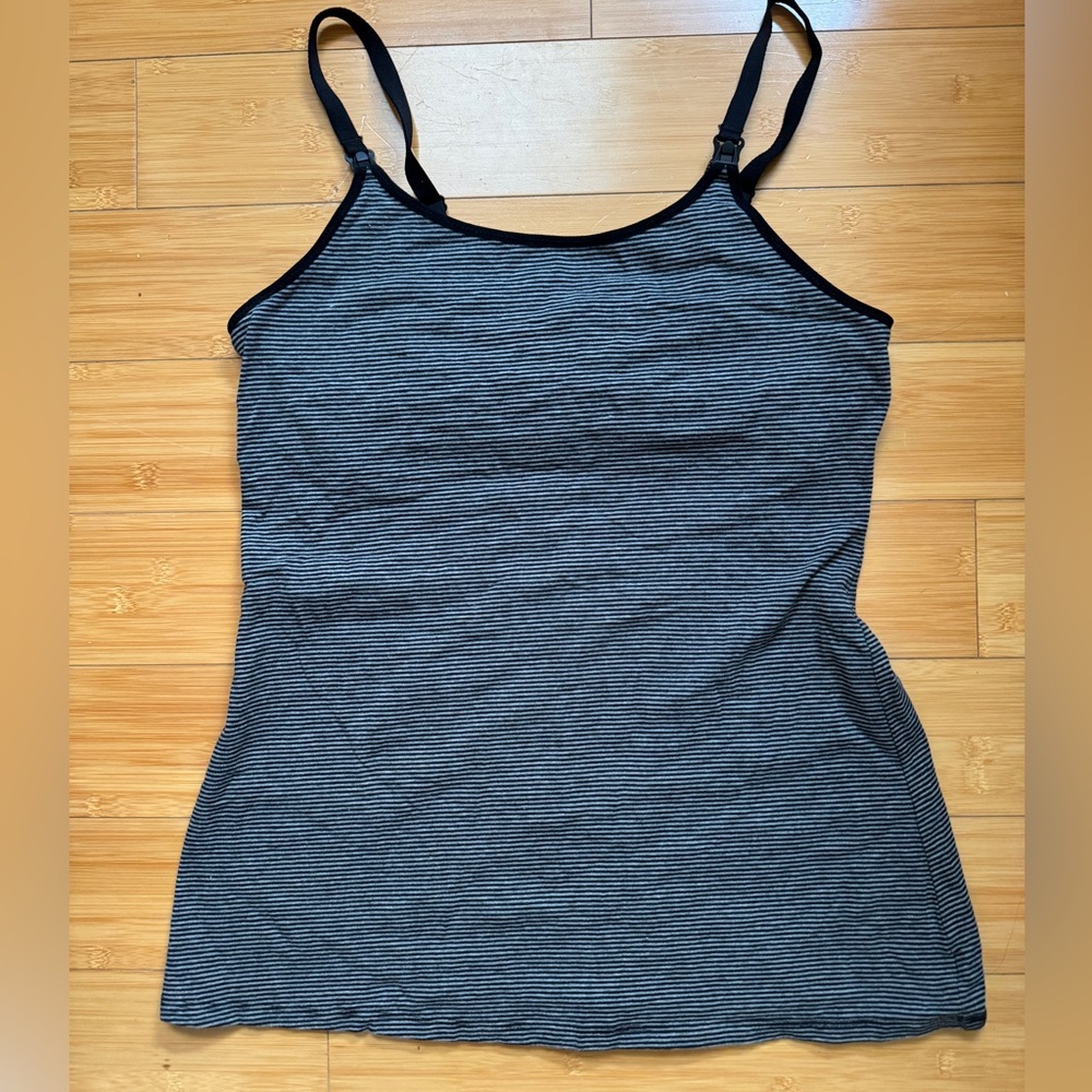 Gilligan & O’Malley Striped Nursing Tank